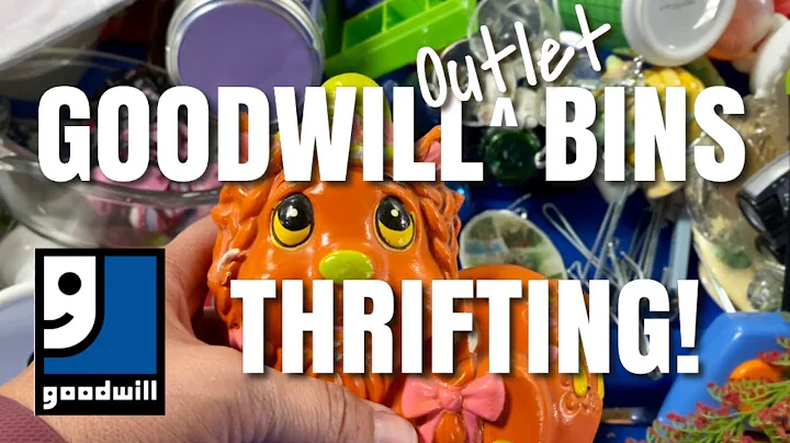 DIG FOR THRIFT TREASURE WITH ME & HAUL! Thrifting By the POUND at the Goodwill Outlet Bins!