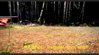 cut shell vs. regular shot shell - slow motion 240FPS