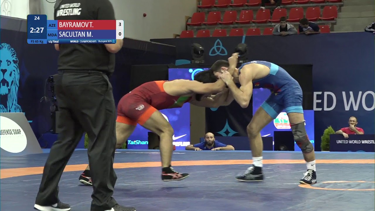 1/4 FS - 65 kg: T. BAYRAMOV (AZE) v. M. SACULTAN (MDA)
