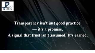 Transparency is how we show respect for those we serve |  #Accountability
