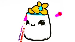 Cute Squishmallow Coloring Pages for Kids | Squishmallow Colouring Page |