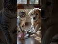 Kitten & Puppy Try to Save Mouse from Trap… Epic Fail 😂🐱🐶 #catanddog #shortsfeed