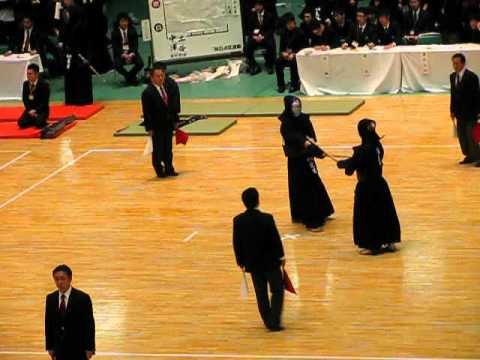 H24関東学生剣道選手権 5回戦 柴田(日大)対中澤(國士舘)