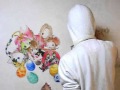 Drawing "Butter-fly" on the wall