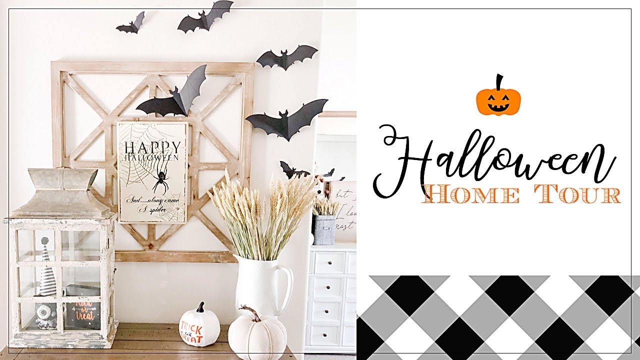 HALLOWEEN DECOR HOME TOUR| FARMHOUSE HALLOWEEN DECORATIONS