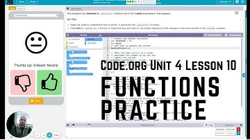 Code.org Unit 4 Lesson 10: Functions Practice AP Computer Science Principles (JavaScript)