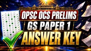 OPSC OCS Prelims Exam 2026 | OPSC GS PAPER 1 Answer Key | OPSC OAS Prelims Exam Analysis, Answer Key