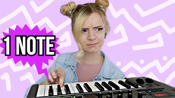 I accidentally wrote a song using only ONE NOTE on the piano