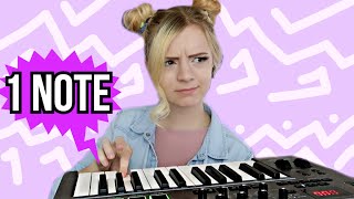 I accidentally wrote a song using only ONE NOTE on the piano
