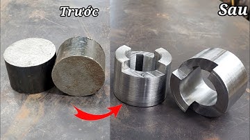 Cách  Gia Công Phay Khớp Nối 2 Răng Trên Máy Phay Hitachi