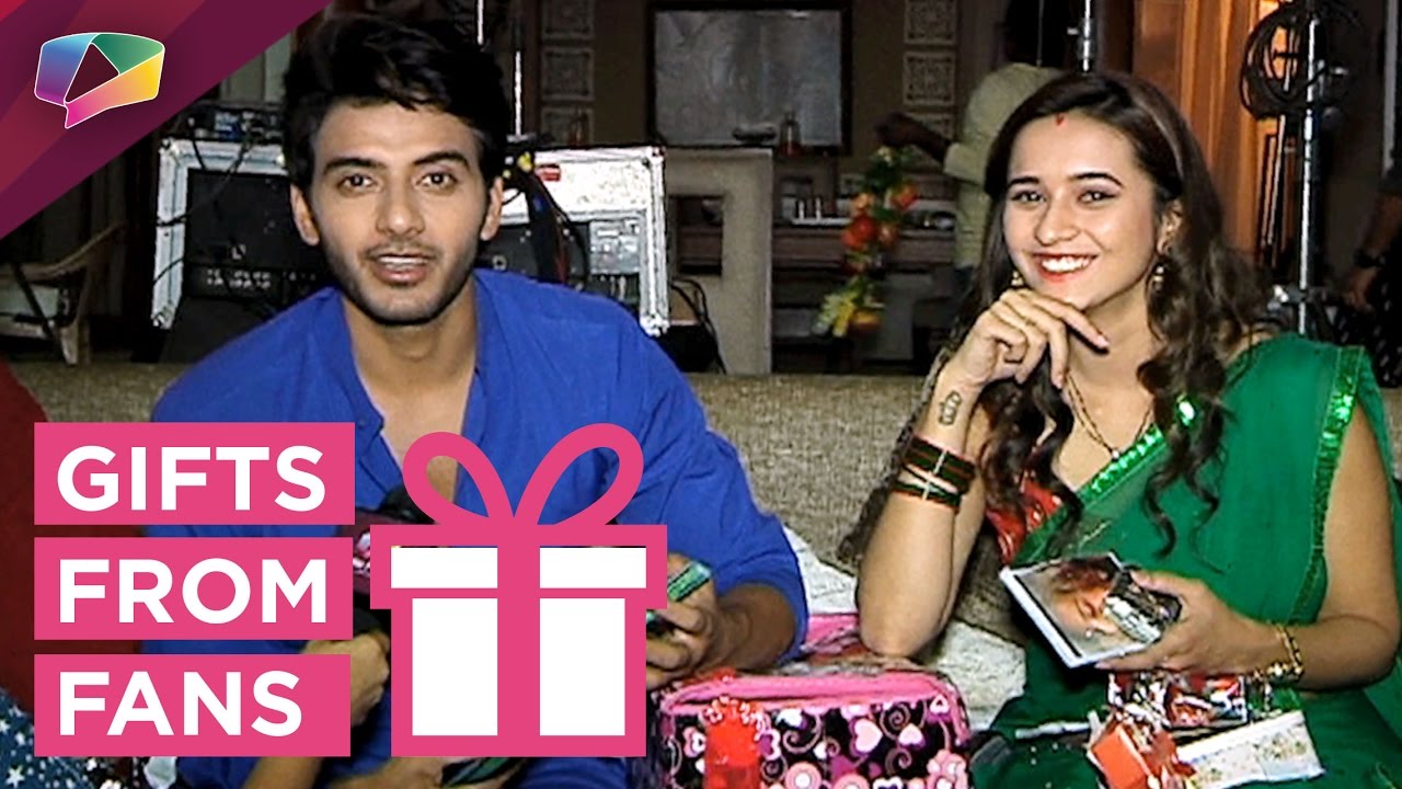 Vikram Singh Chauhan and Shivani Surve receive gifs from fans