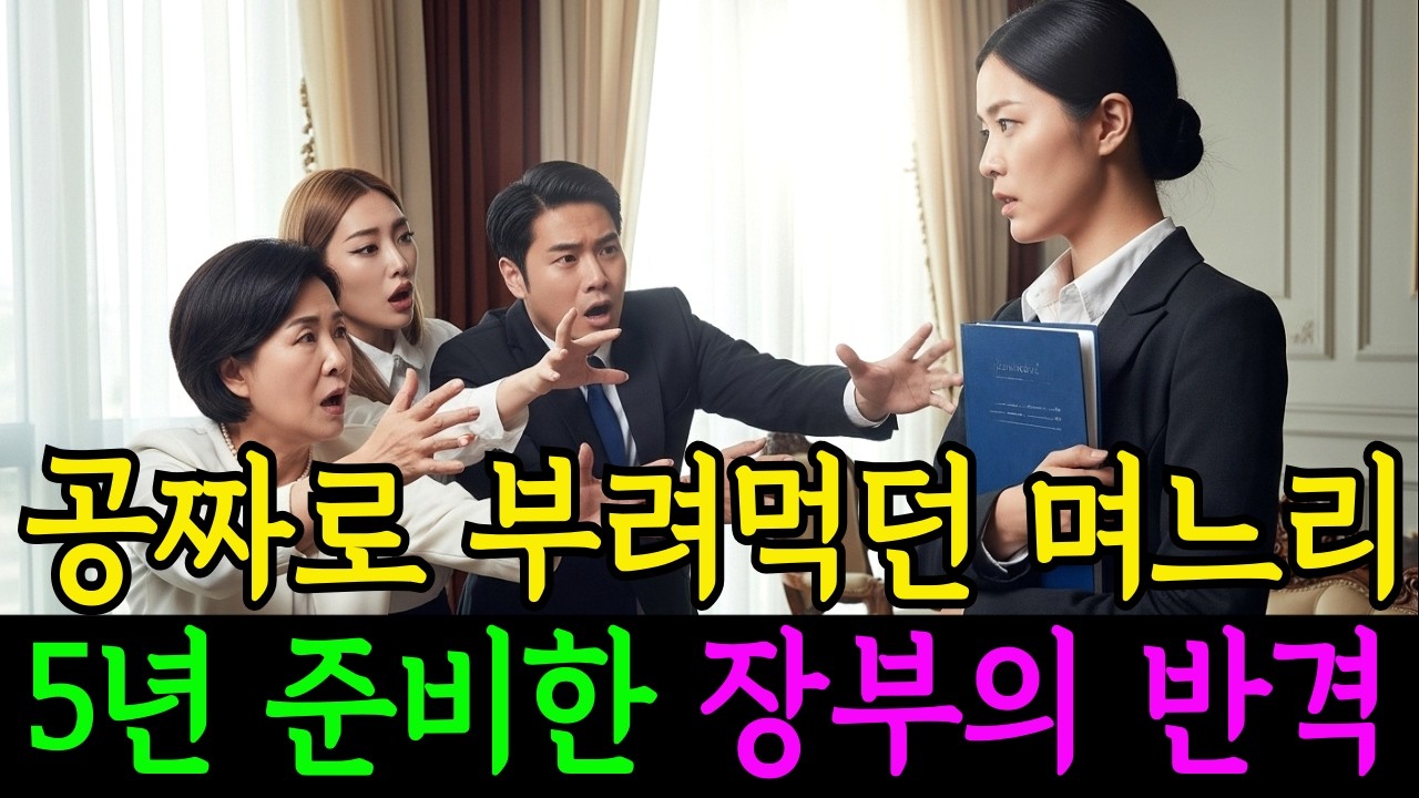 공짜로 부려먹던 며느리가 내민 비밀 장부, 시댁 모두를 무너뜨렸습니다ㅣ노후사연ㅣ감동사연ㅣ사연라디오ㅣ오디오북