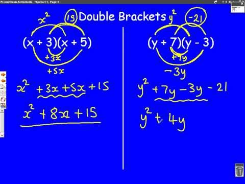 Expanding Brackets Mathscasts