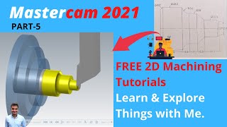 Master-Cam Tutorials 2D Machining Tutorials Free Tutorials For Beginners- Part-5