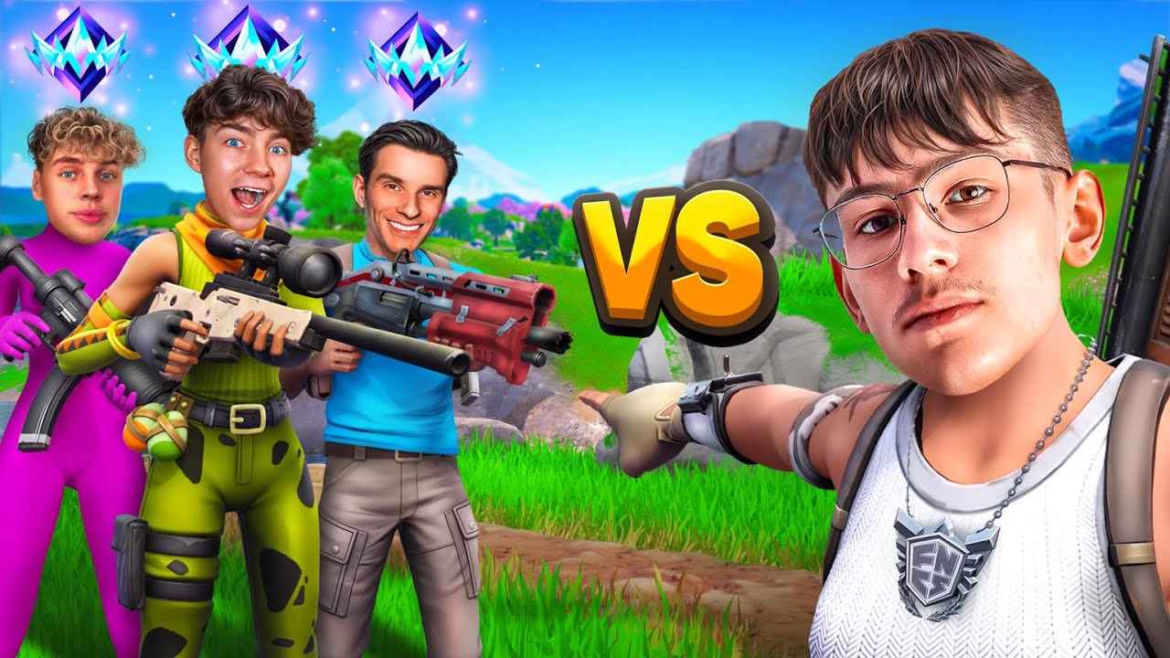 3 UNREAL CREATOR  vs 1 FNCS PRO SPIELER in FORTNITE?! 😱🤯