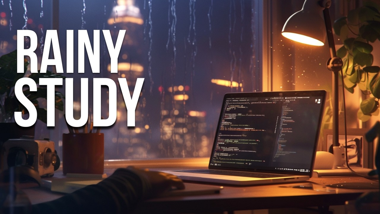 Rainy Late-Night Study Music (No Vocals) |Focus Without Distractions