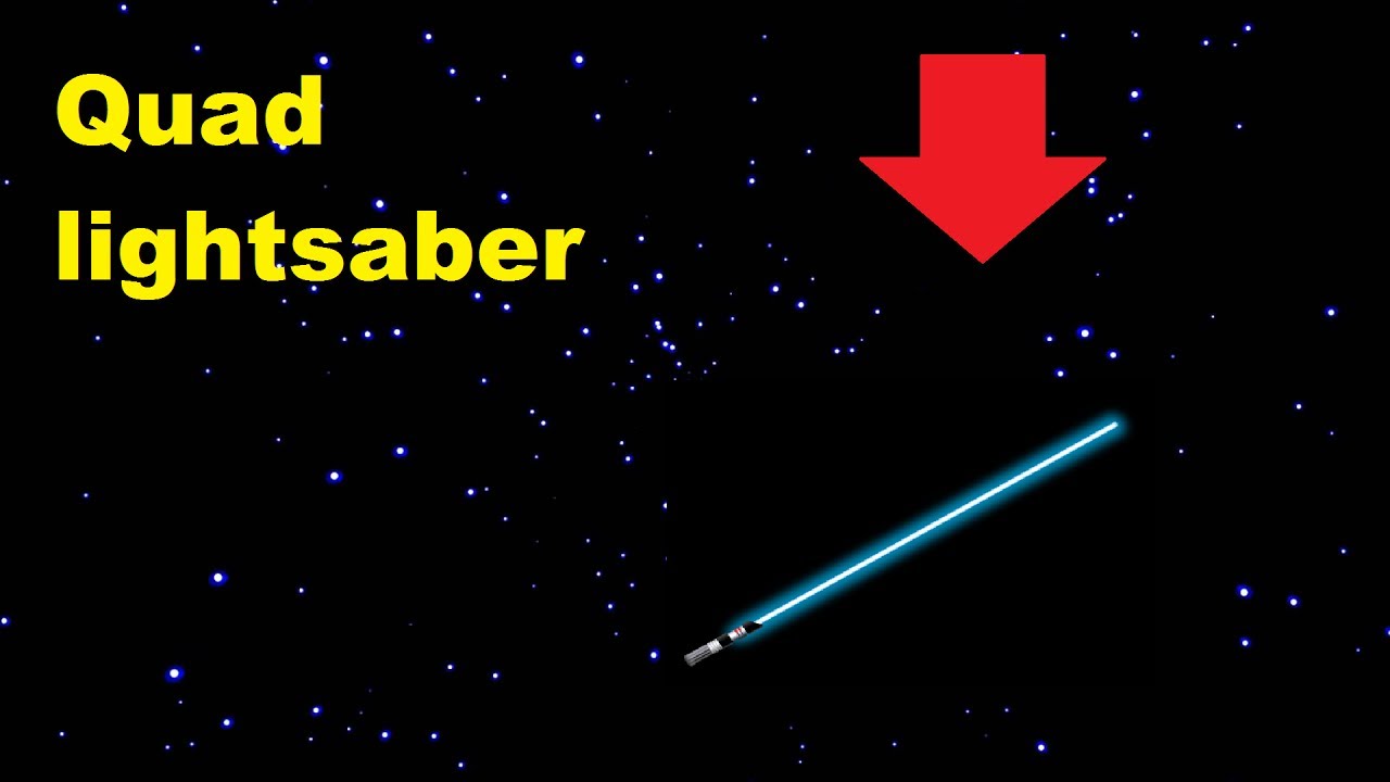 Quad Lightsaber throw!! YouTube