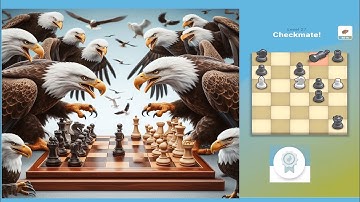 Silver Badge Pocket Chess Bald Eagle Event Level 7 to 27 #matein2 #chess #baldeagle