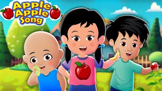 1st CLASS-FRUITS..Apple Apple Red Red Apple , Rhyme For Kids, Googly Kids