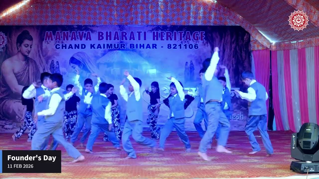 Primary kids dance| Annual day celebration| Founder's day| manava Bharati Heritage chand kaimur