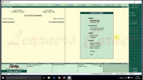 TallyVault Password in Tally ERP 9 Version 5.5