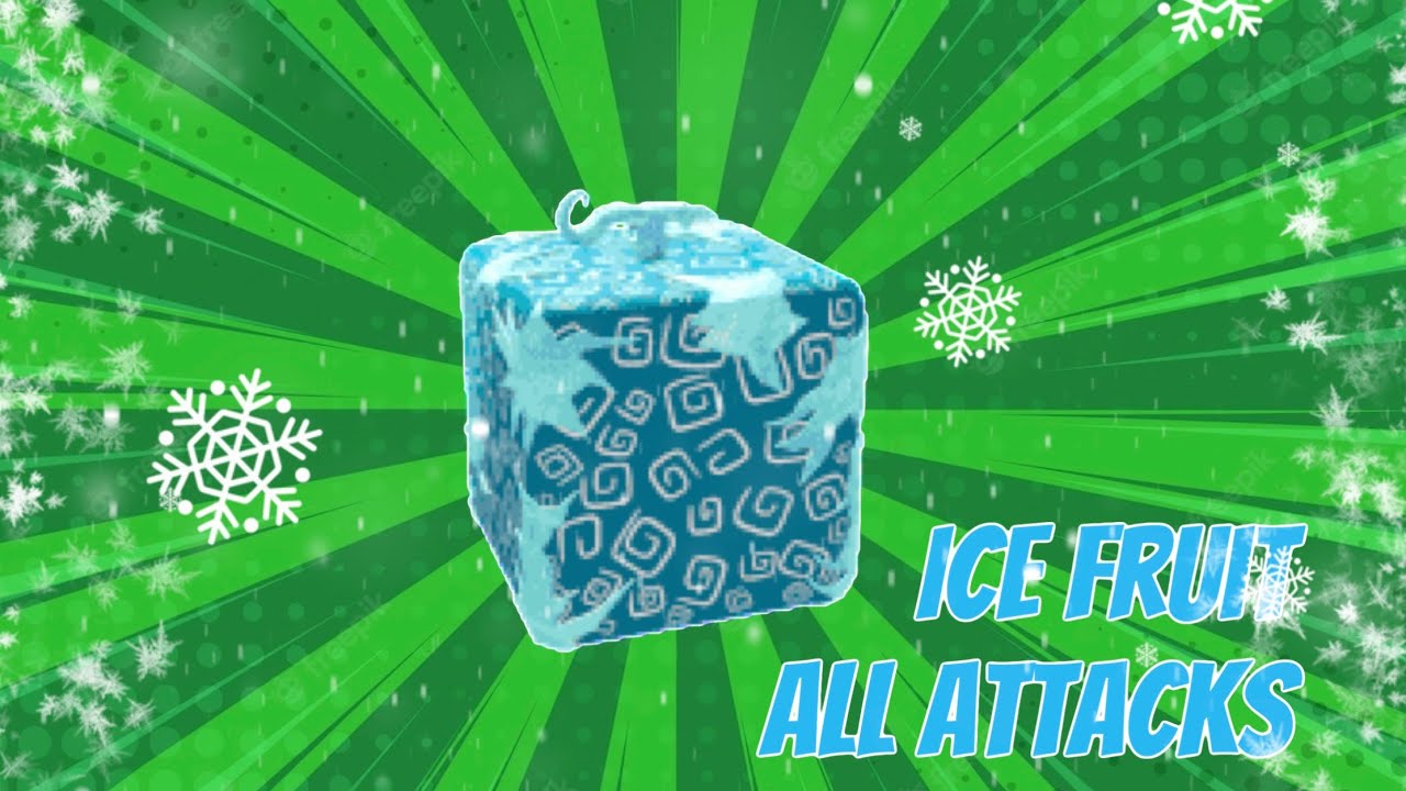 Ice fruit all attacks Blox fruits YouTube