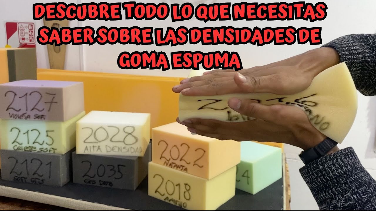 Guía COMPLETA sobre las DENSIDADES de goma ESPUMA: ALTA densidad, MENOR  densidad y placa SOFT! 