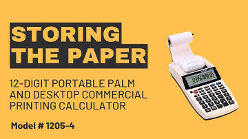 Storing the Paper for the VICTOR® 12 Digit Portable Palm and Desktop Commercial Printing Calculator