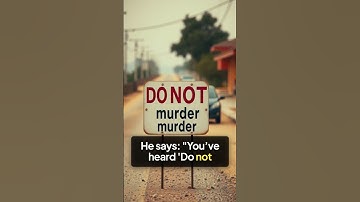 The Sixth Commandment EXPLAINED | What Jesus Really Meant About Murder #bible #scriptureexplained