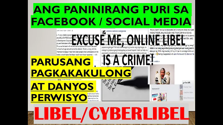 PANINIRANG PURI / LIBEL CASE PHILIPPINES / CYBER LIBEL / DEFAMATION (Revised Penal Code Philippines)