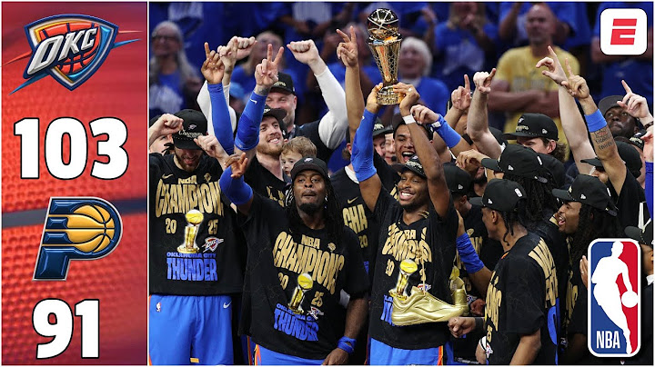 HISTÓRICO. THUNDER, CAMPEÓN de NBA POR PRIMERA VEZ tras vencer a los PACERS en el JUEGO 7 | Resumen