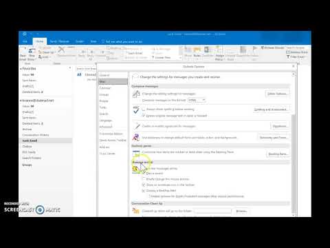 Outlook - Turn off sound for incoming mail