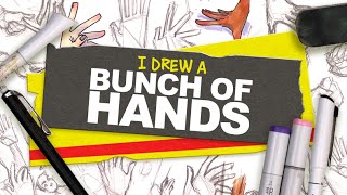 My Lazy Way Of Drawing Hands Filling A Spread In My Sketchbook