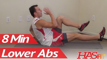 8 Minutes Lower Ab Workout - HASfit