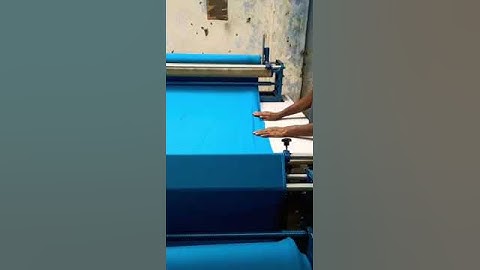 fabric rolling machine for roll to roll fabric with inspection and meter counter