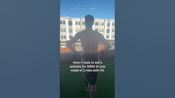 Best feeling in the world #sidehustle #webdesign #landingsiteai