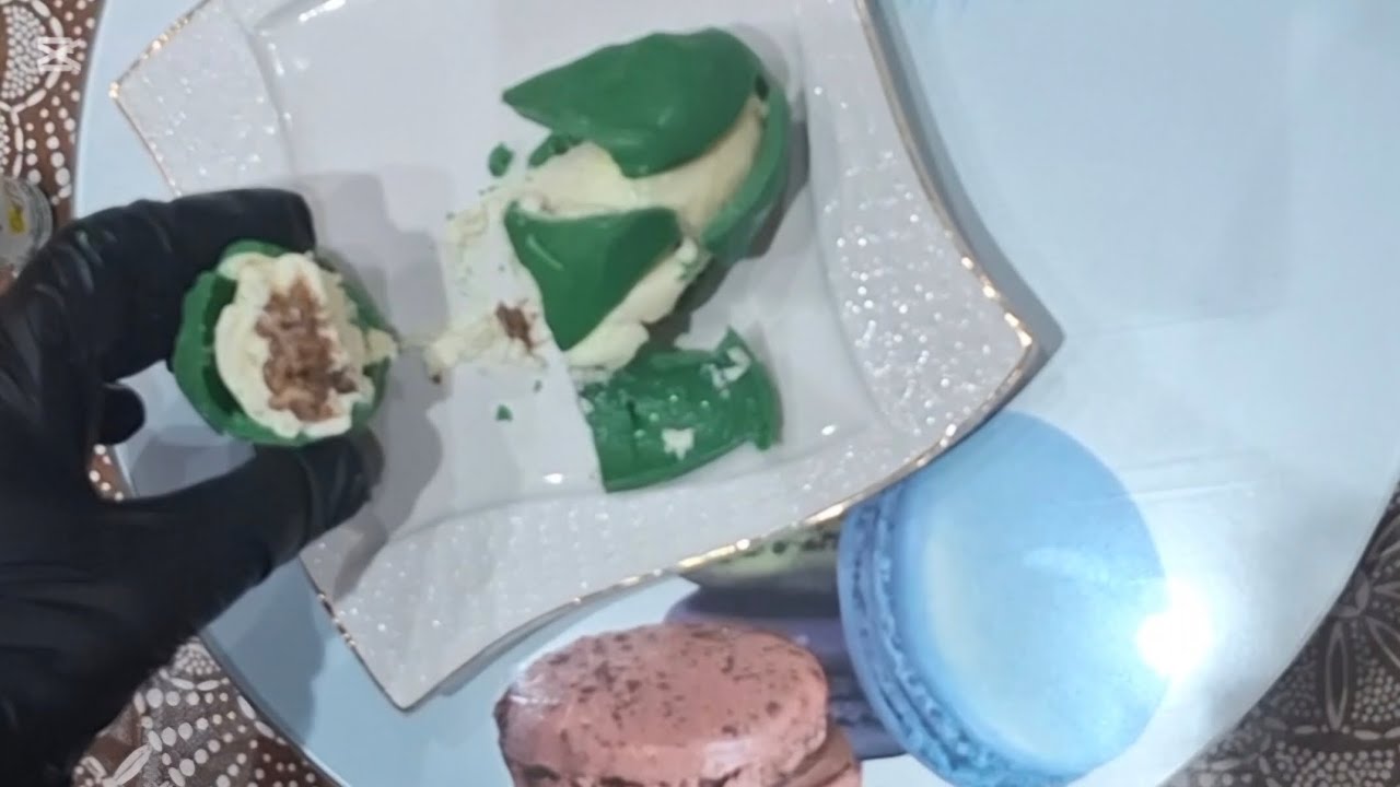 🎭 Trompe l’œil فاخر | فويتين مقرمشة مع موس الفانيليا 🤍✨