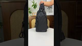Men’s Oxford Chest Bag | Waterproof Lightweight Crossbody Sling Bag #shortsfeed