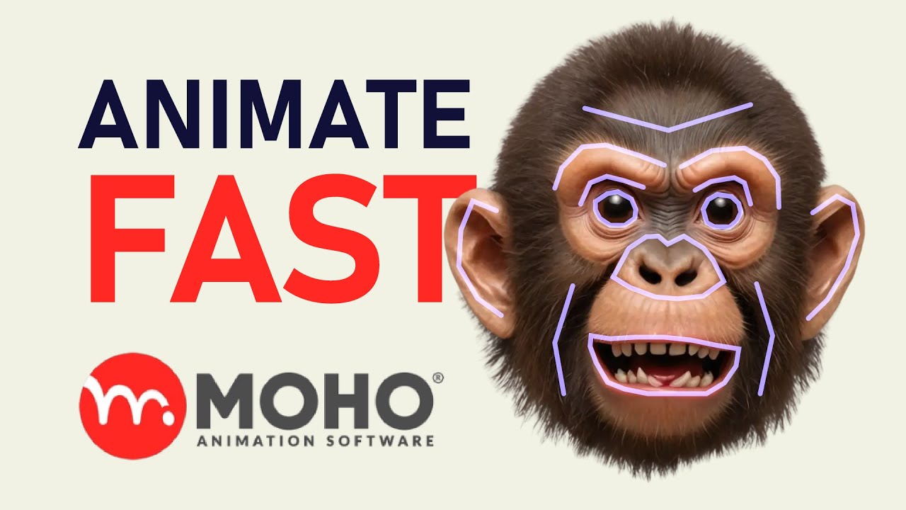 Fastest way to Animate Face in MOHO using Smart Warp