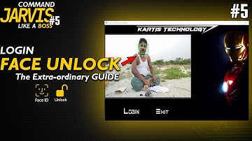 How to create FACE Recognition in GUI Extra-FULL | Futuristic AI JARVIS Tutorial Part-5