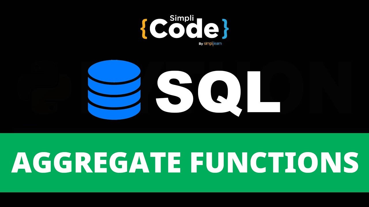 ⁣Aggregate Functions In SQL Explained | SQL Aggregate Functions | SQL For Beginners | SimpliCode