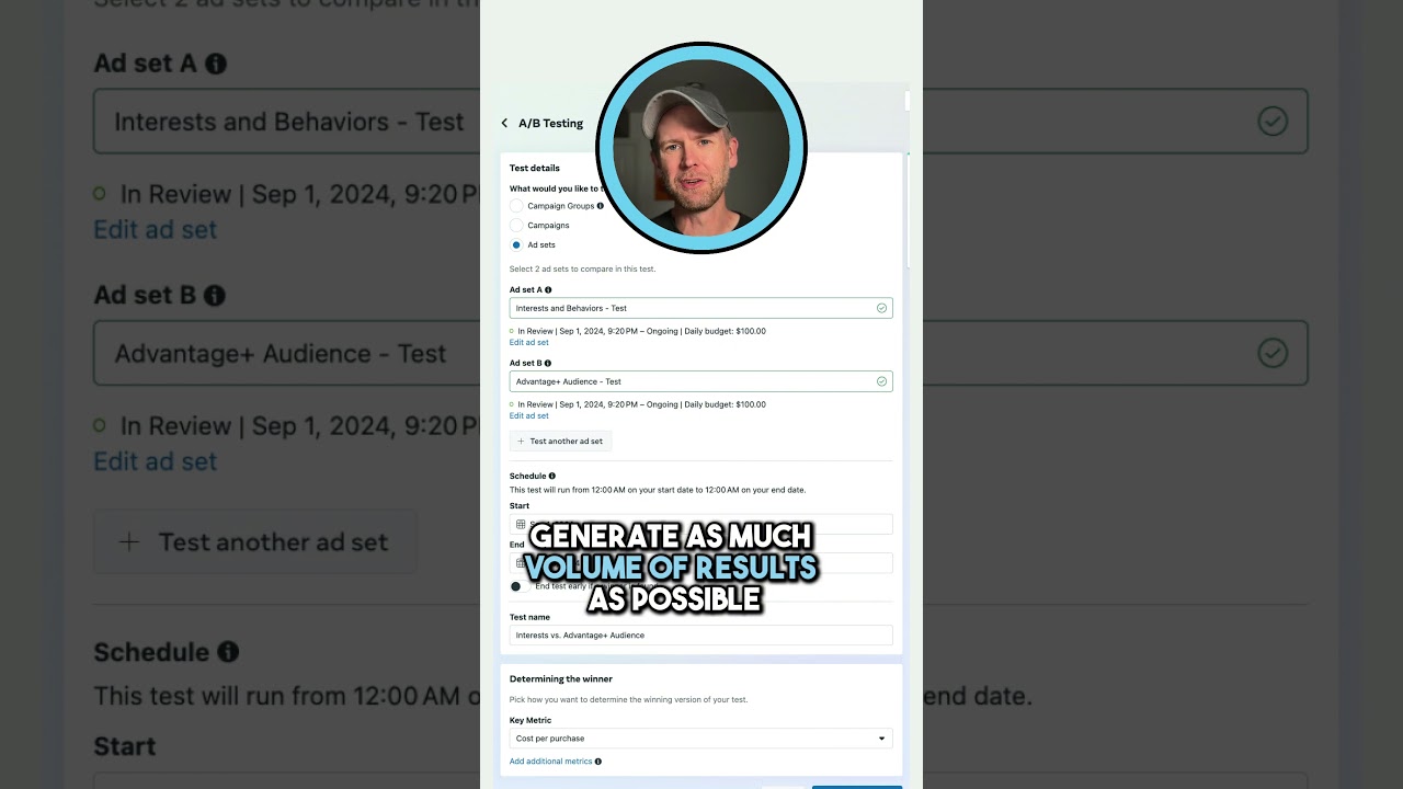 Test Interests and Lookalikes vs. Advantage+ Audience