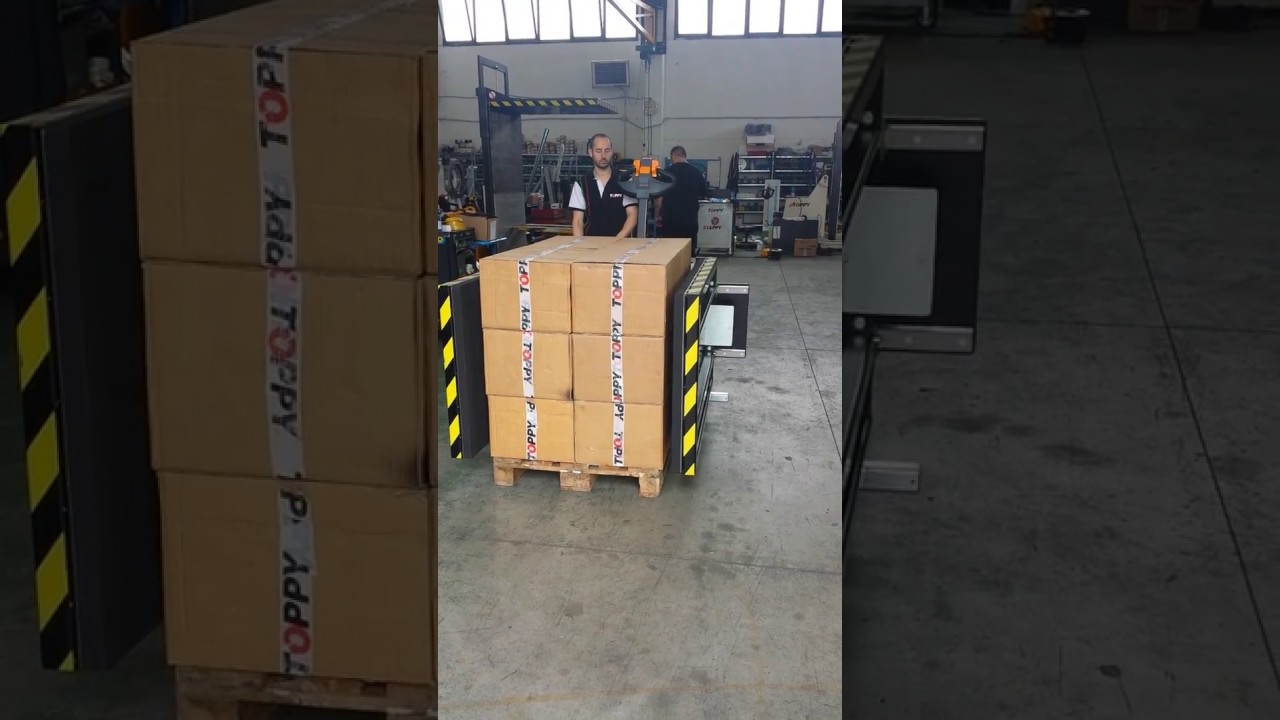 Pallet changer - TOPPY SIDE PRESS (boxes)