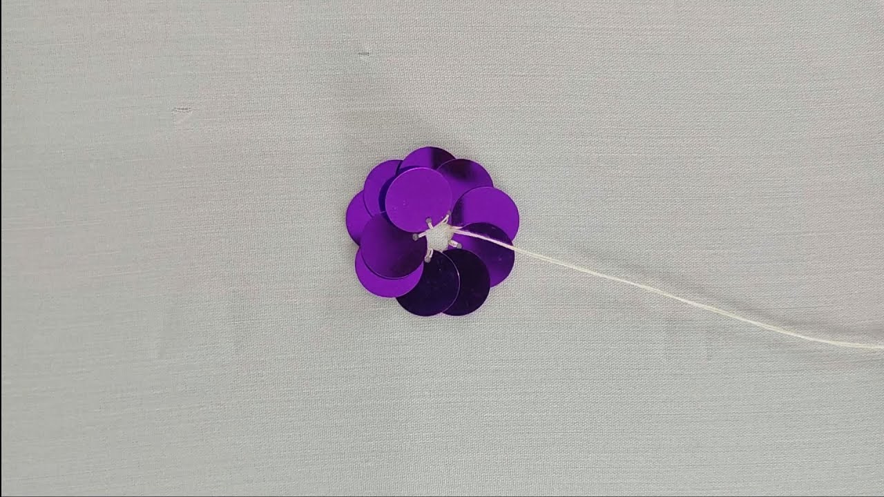 Flower embroidery for beginners and dress decoration YouTube