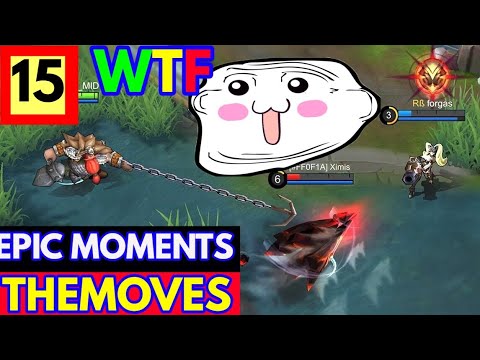 THEMOVES 15 •FUNNY MOMENTS• WTF Mobile Legends  CRAZY AND EPIC MOVES CAUGHT GAMEPLAYS.