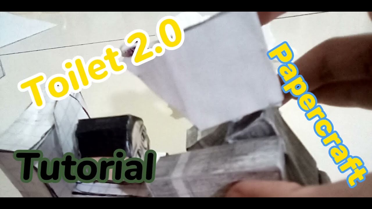 como hacer un skibidi toilet de papercraft (versión 2.0) tutorial🚽🤑 ...