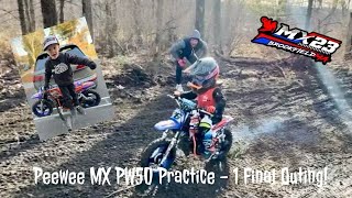 PW50 FREEZING COLD PEEWEE PRACTICE | MX23 in MA