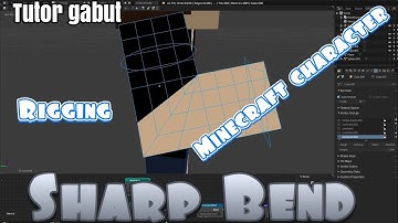 minecraft character [] rigging [] hand [] sharp bend [] Blender 2.79