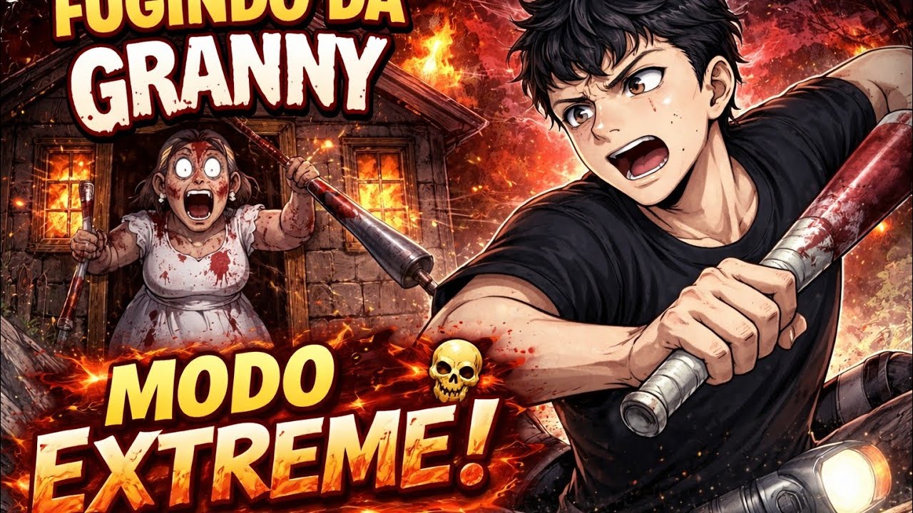 MOSTREI O ROSTO NO GRANNY 1 NO MODO EXTREME ( FAIL )#granny #gameplay #terror #lukas #viral 