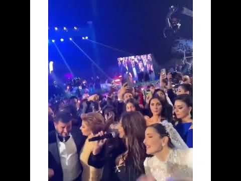 اليسا تشعل اجواء حفل زفاف شام ابنة اصالة نصري غناء اليسا في حفل شام وتشعل الجو 